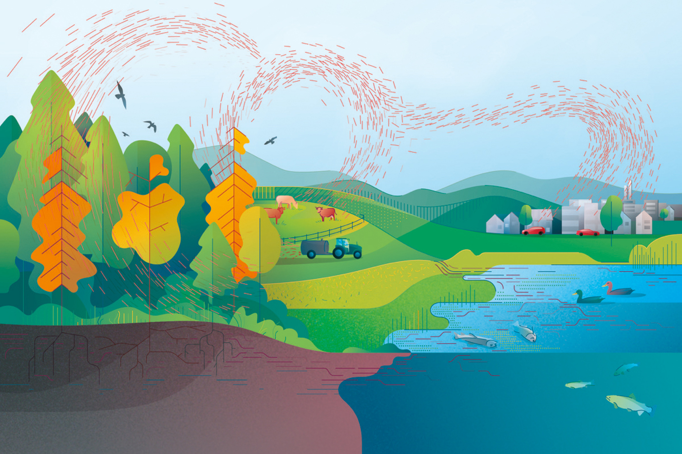 Über die Luft gelangen die Stickstoffverbindungen überall hin. © monikarohner.com