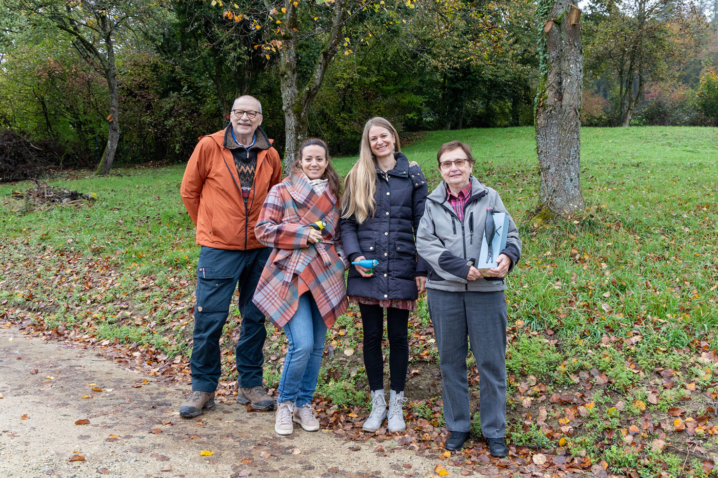 Ambros Ehrensperger, Catia Martire, Aline Donato und Katalin Madas Hirt vom NVB (v.l.n.r.). © Dario Pollice