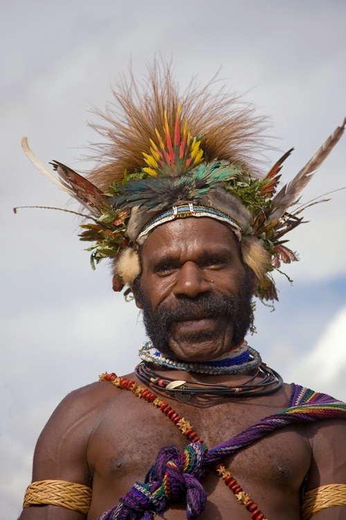 Papua Mensch Oplantema