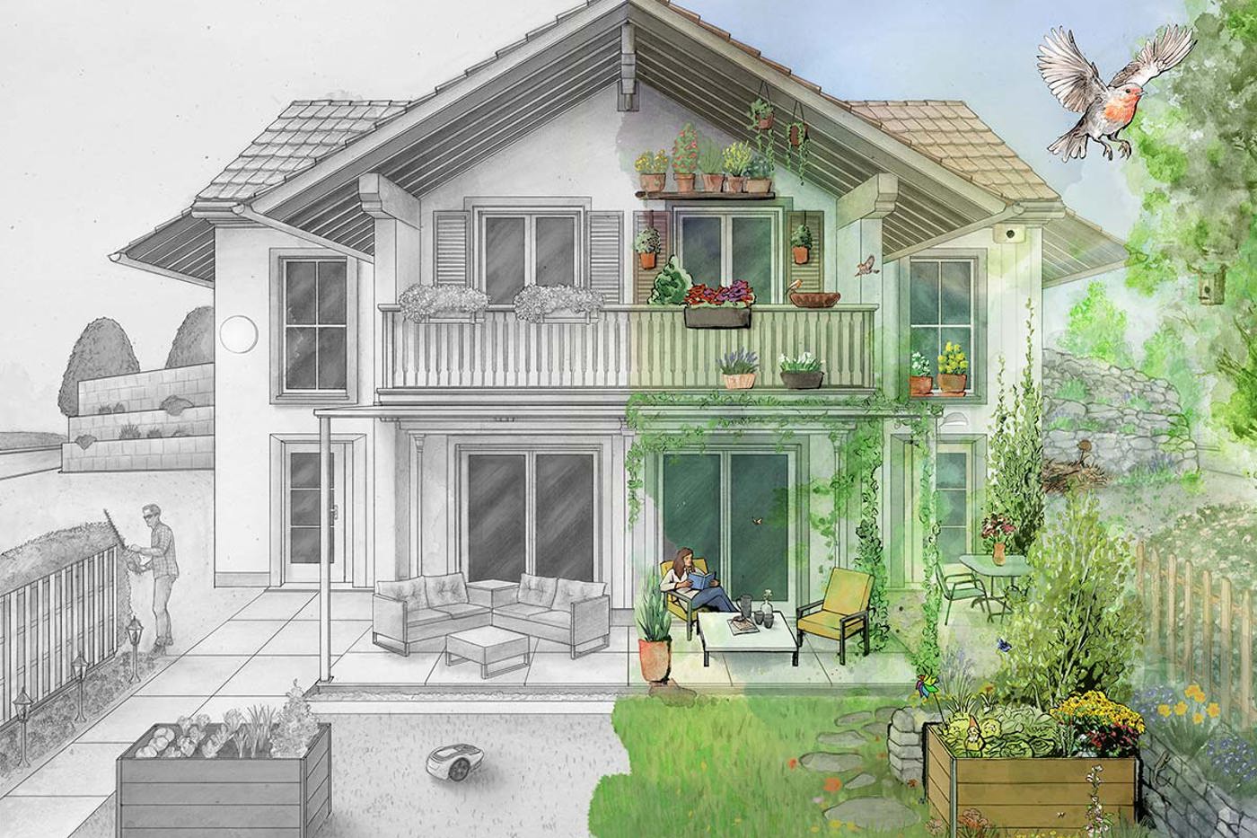 Mehr Natur, mehr Vielfalt, mehr Farben: Das tut auch dem Menschen gut. © Aufleben