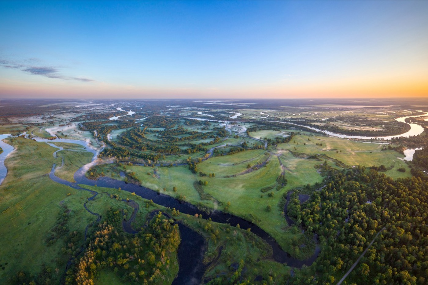 Die APB/BirdLife hat massgeblich dazu beigetragen, dass die wichtigsten Moore besser geschützt sind. Im Bild das Pripjat-Tal. © Viktar Malyshchyc