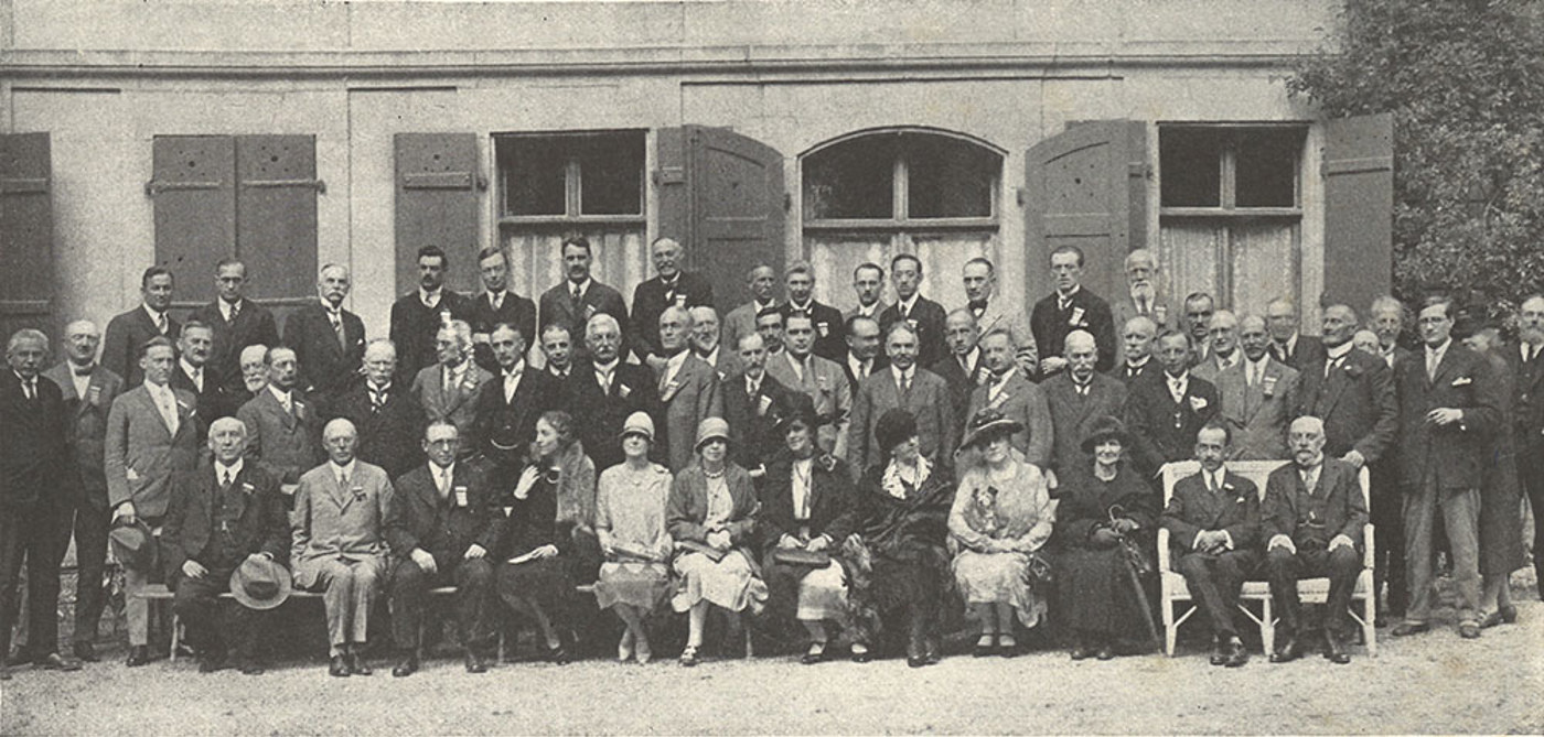 Birdlife ICBP 1928 Geneva Switzerland T Gilbert Pearson Front Row 3Rd From Left No Raster