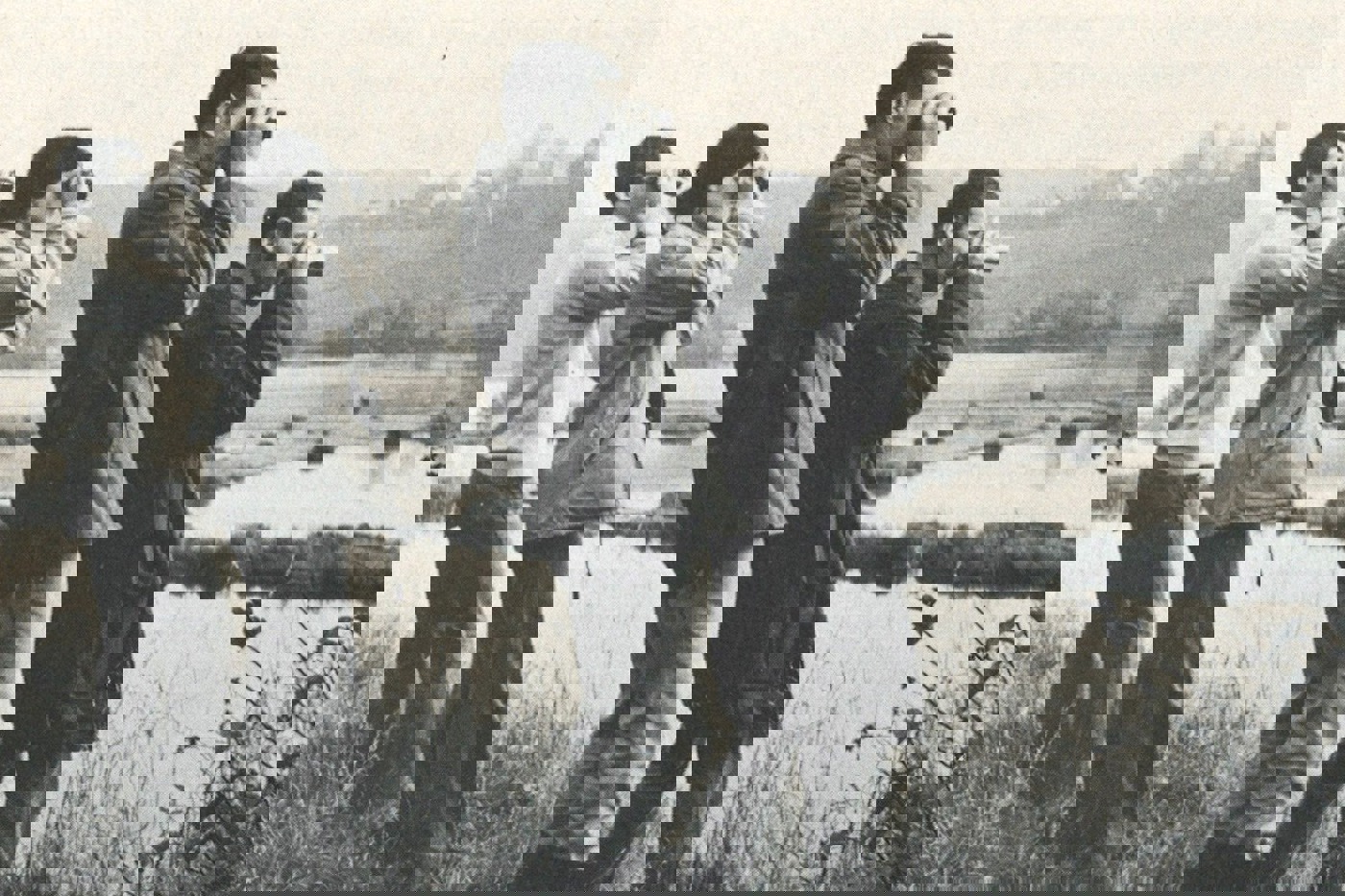 Vögel beobachten im Jahr 1970. © J. Mäder