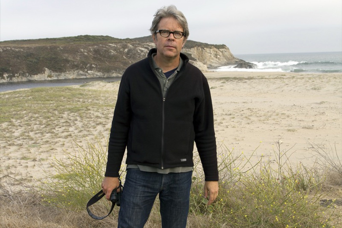 Jonathan Franzen auf der Insel Santa Cruz vor Los Angeles. © Shelby Graham